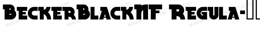 BeckerBlackNF Regula字体转换